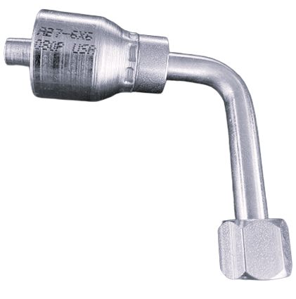 A Series JIC/SAE Dual Seat - 90&deg; Female Swivel Long Drop